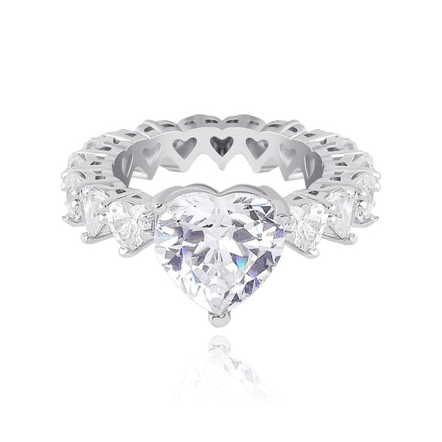 The Special Heart Cubic Zirconia Ring - the jewellery house