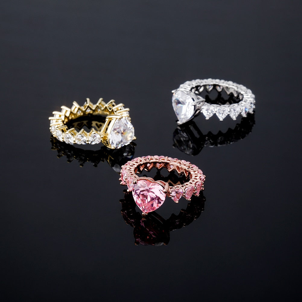 The Special Heart Cubic Zirconia Ring - the jewellery house