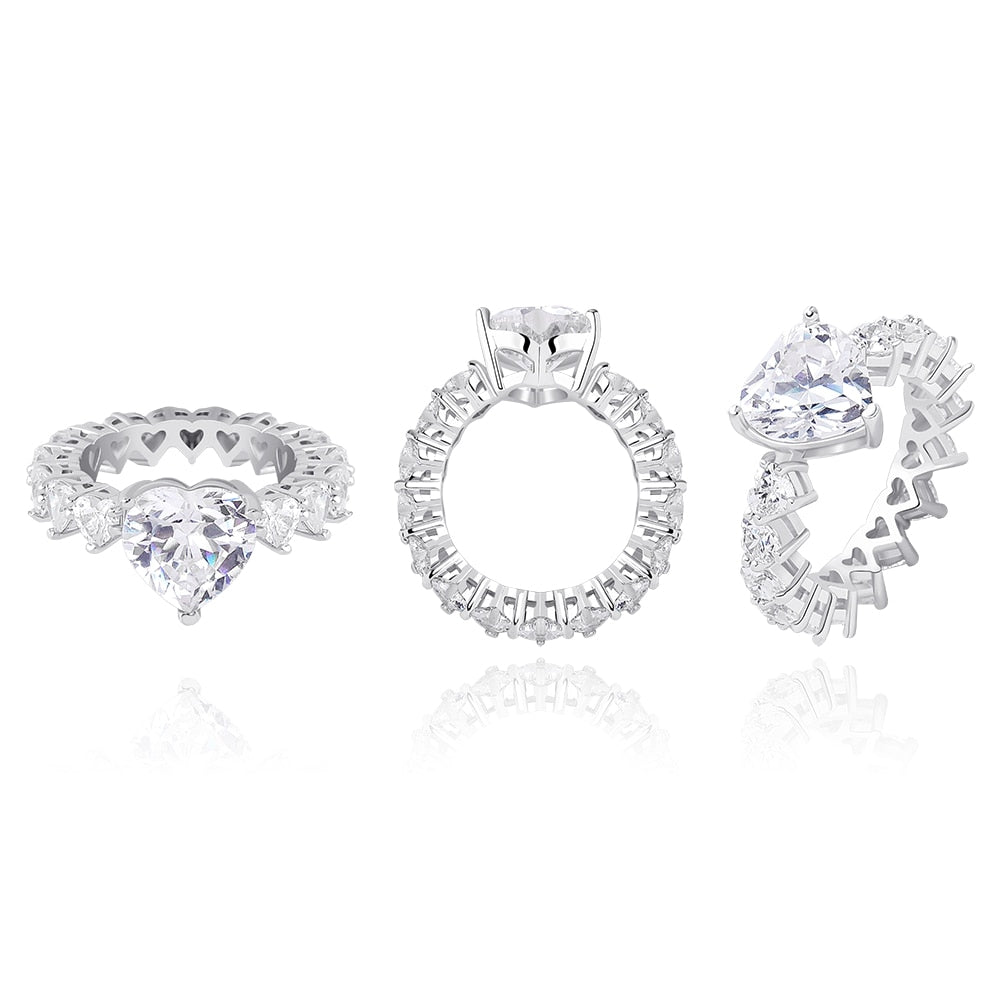 The Special Heart Cubic Zirconia Ring - the jewellery house