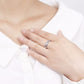 The Elegant 0.52 Carat Natural Tanzanite Purple Sterling Silver Ring - the jewellery house