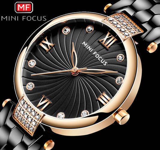 MINI FOCUS Roman  Rhinestone Watches For Women - the jewellery house