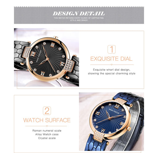 MINI FOCUS Roman Rhinestone Watches For Women - the jewellery house