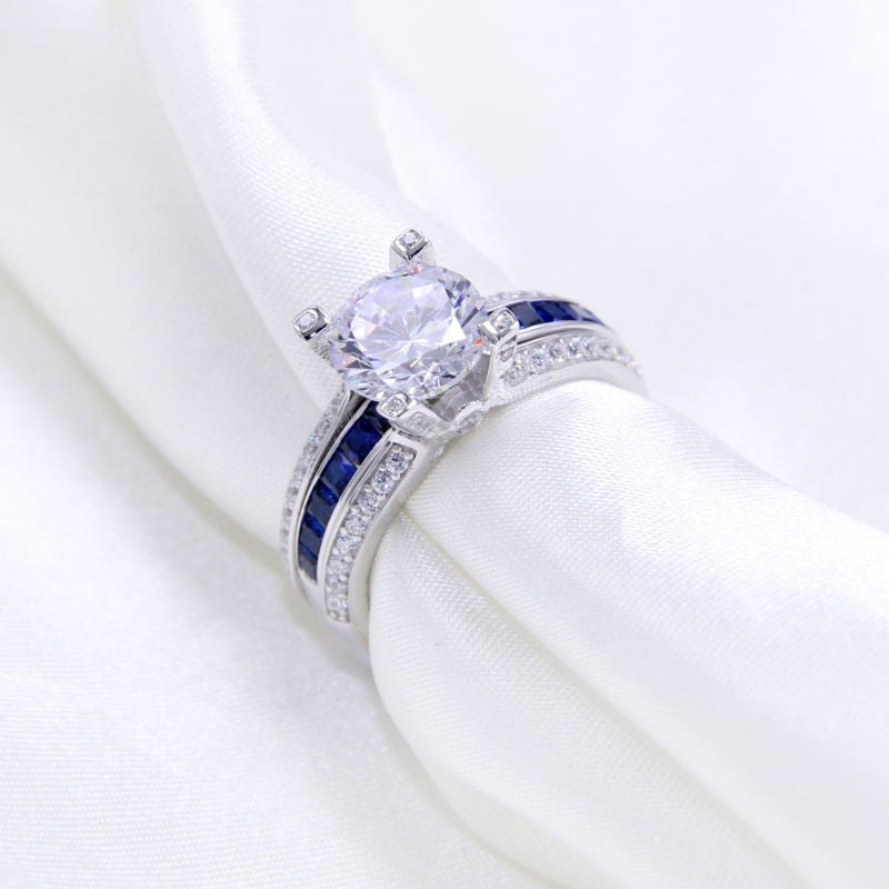 Blue River Ring Bridal Sets - the jewellery house