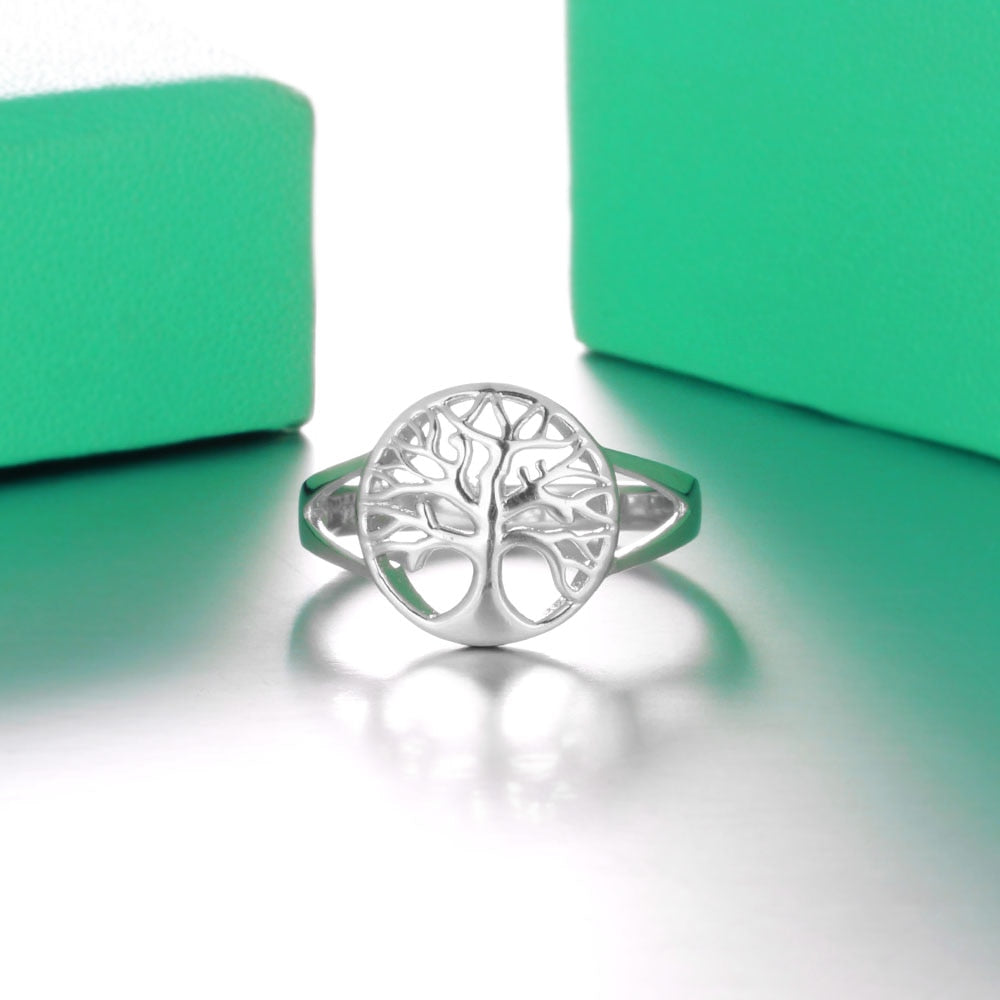 Sterling Silver 925 Tree of Life Ring - the jewellery house