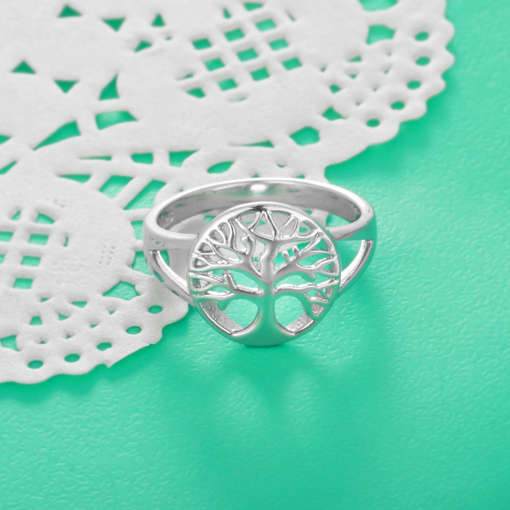 Sterling Silver 925 Tree of Life Ring - the jewellery house