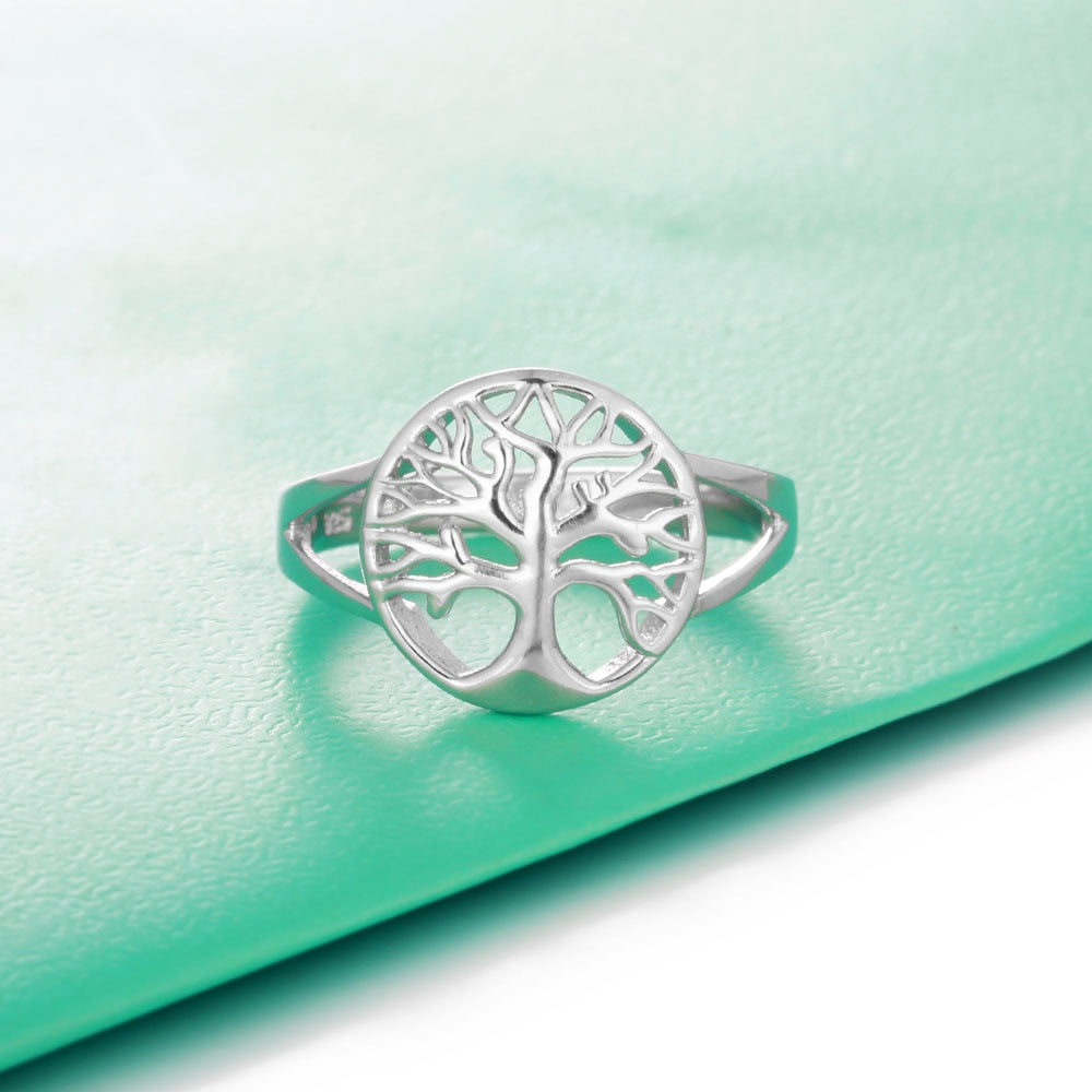 Sterling Silver 925 Tree of Life Ring - the jewellery house