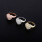 The Heart Of Silver Cubic Zirconia Ring - the jewellery house