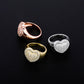 The Heart Of Silver Cubic Zirconia Ring - the jewellery house
