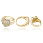 The Heart Of Silver Cubic Zirconia Ring - the jewellery house