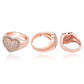The Heart Of Silver Cubic Zirconia Ring - the jewellery house
