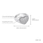 The Heart Of Silver Cubic Zirconia Ring - the jewellery house
