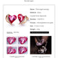 Swarovski Crystal Heart Angel Wings Stud Earrings - THE JEWELLERYY HOUSE