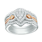 3 Pcs Special Silver Wedding Ring - the jewellery house
