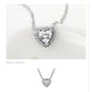 Silver Framed Heart Necklace - the jewellery house