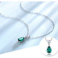 The Emerald Flame Necklace - the jewellery house