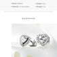 Silver Framed Heart Stud Earrings - the jewellery house