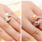 Natural Double Pearl Ring for Women - the jewellery house