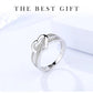 Romantic Heart Belt Silver Ring - the jewellery house