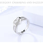 Romantic Heart Belt Silver Ring - the jewellery house