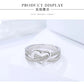 Romantic Heart Belt Silver Ring - the jewellery house