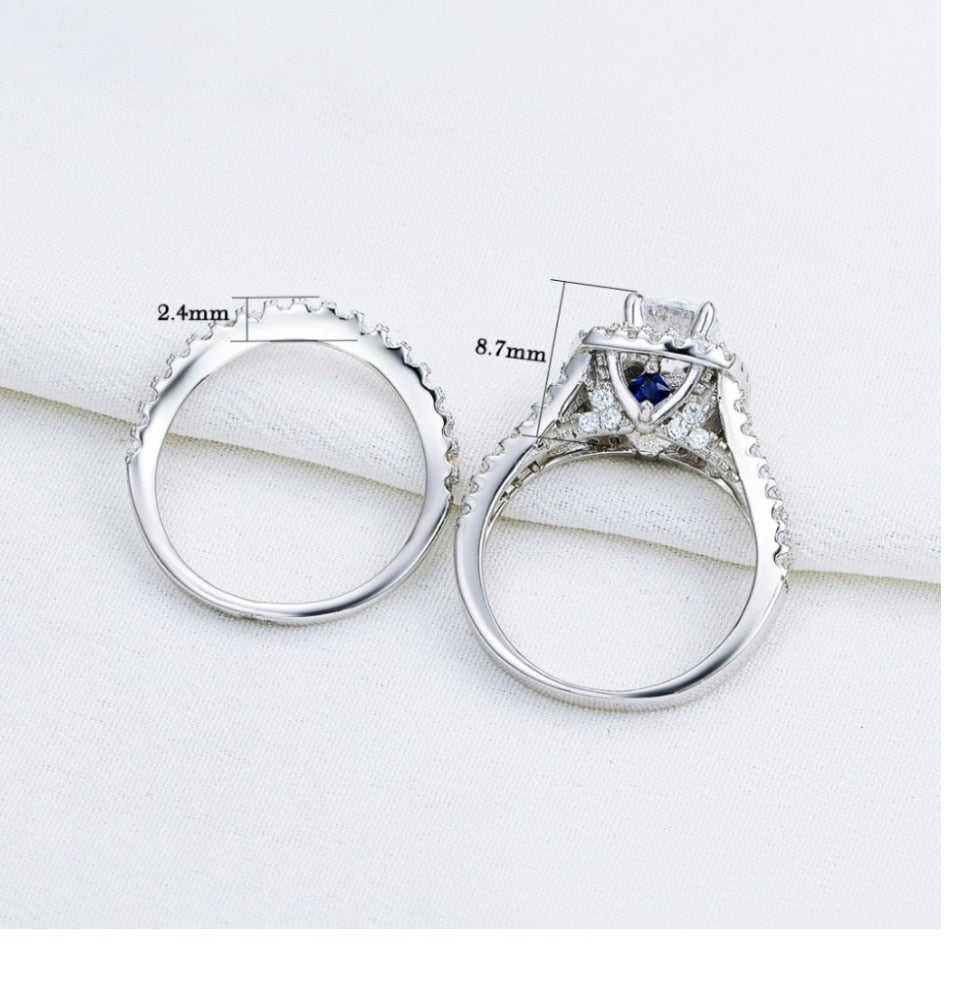 The Blue Side Victorian Wedding Ring Sets - the jewellery house