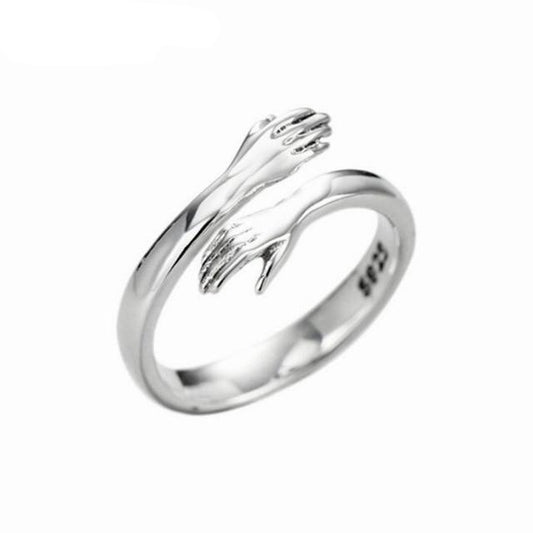 Hug Sterling Silver love ring - the jewellery house