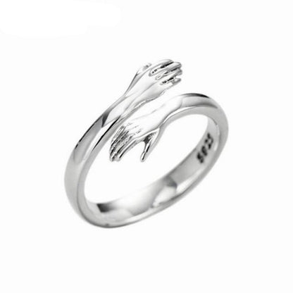 Hug Sterling Silver love ring - the jewellery house