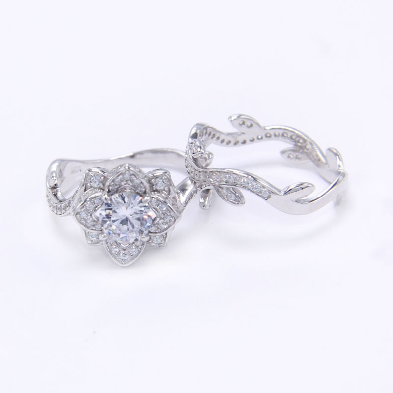 The Flower of Life 2.3 Carats Wedding Ring - the jewellery house