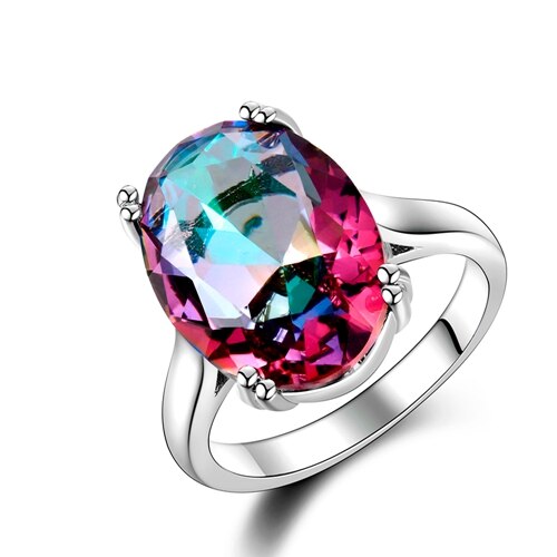 Silver Red Ruby Gemstone Engagement Rings - The Jewellery House