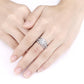 3 Pcs 1Ct Wedding CZ Ring Sets - the jewellery house