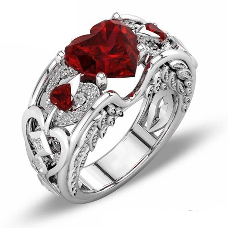 The Red Heart Wedding Rings - the jewellery house