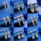 Silver color Crystal Long Drop Earrings Elegant Vase Shape - the jewellery house