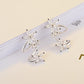 Silver Simple Earring Studs CZ Zircon Butterfly Star Flower - The Jewellery House
